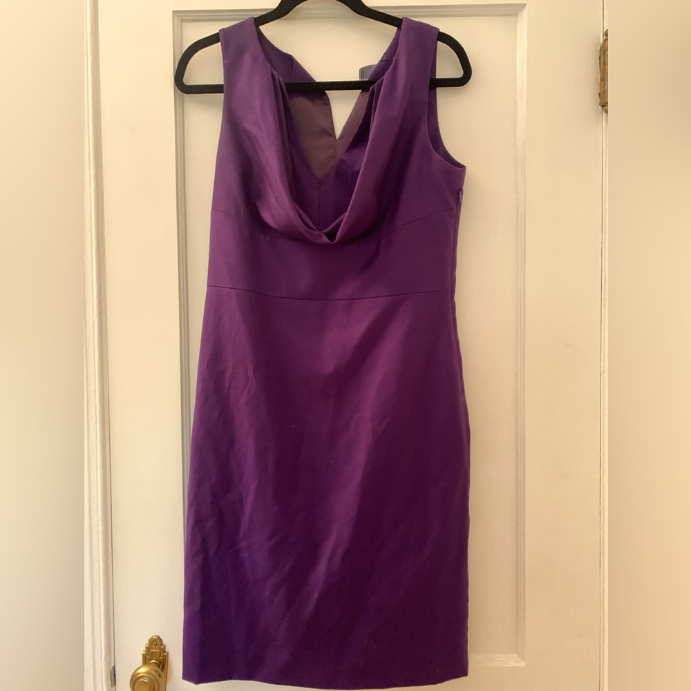Pure wool purple J Crew dress